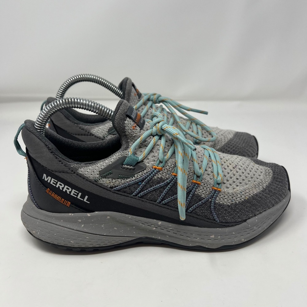 Merrell Bravada 2 Hiking Shoes Womens 6.5 Grey Knit Low Top Quantum Grip J135580